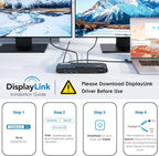 WAVLINK DisplayLink Docking Station Dual 5K, USB-C Dock - Image 7