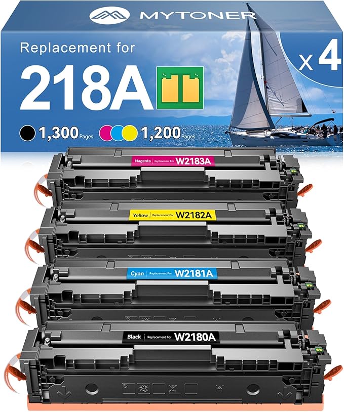 MYTONER 218A Toner Cartridges 4 Pack 3301fdw Replacement by MYTONER