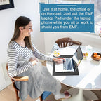 Laptop Pad Protection, Heat Shielding Laptop Pad EMI Blocker Lap Desk, - Image 2