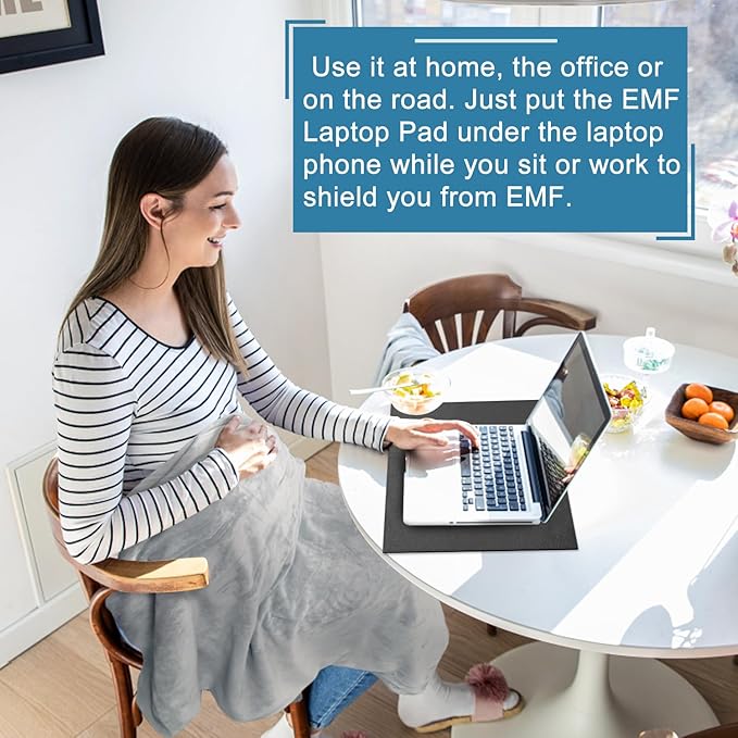 Laptop Pad Protection, Heat Shielding Laptop Pad EMI Blocker Lap Desk, - Image 2