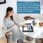 Laptop Pad Protection, Heat Shielding Laptop Pad EMI Blocker Lap Desk, - Image 2