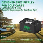 48V 105Ah LiFePO4 Lithium Golf Cart Battery, Built-in Smart 200A BMS, - Image 3
