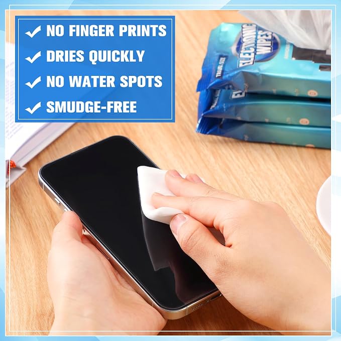 240 Count Electronic Cleaning Wipes 12 Pack Pre Moistened Screen Wipes - Image 3