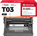 T03 Black Toner Cartridge（1-Pack by JCTONER