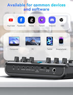 SINWE Podcast Equipment Bundle for 2, Audio Interface - Image 7
