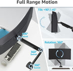 MOUNTUP Ultrawide Monitor Arm for Max 40 Inch Screen, Heavy Duty Monitor Desk - Image 6