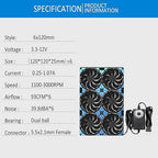 120mmx6 720mm Adjustable Computer PC Vent Fans 3V-12V Speed Controller - Image 3