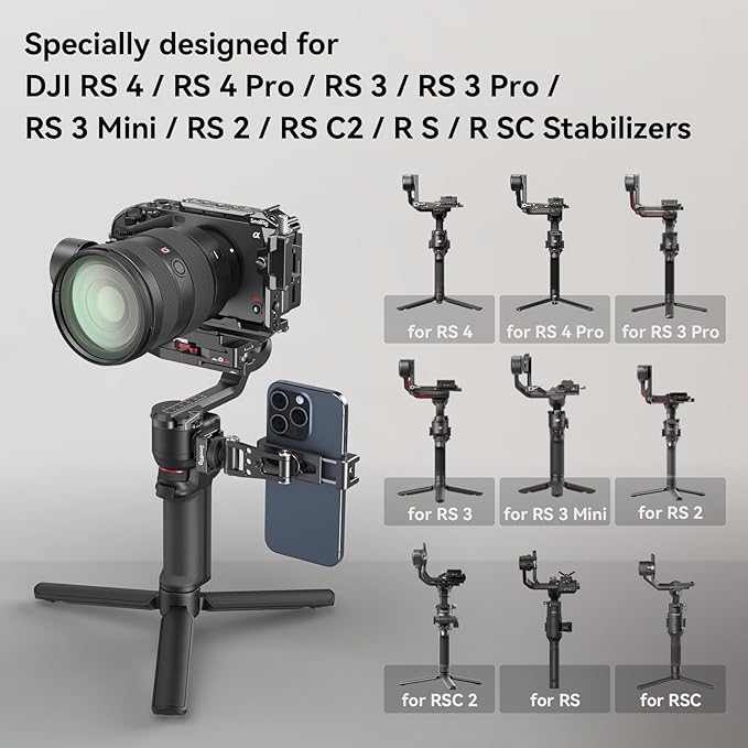 SmallRig Phone Support for DJI Stabilizers, Adjustment Phone Mount Adapter - Image 2