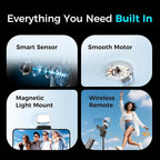 Auto Face Tracking Tripod & 360° Rotating Selfie Stick - Image 6