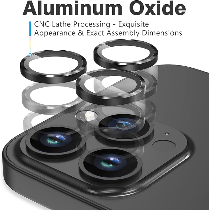 AGVEE 3+3 6 Pack for iPhone 14 Pro 6.1" / 14 Pro Max 6.7" Camera Lens Cover - Image 4