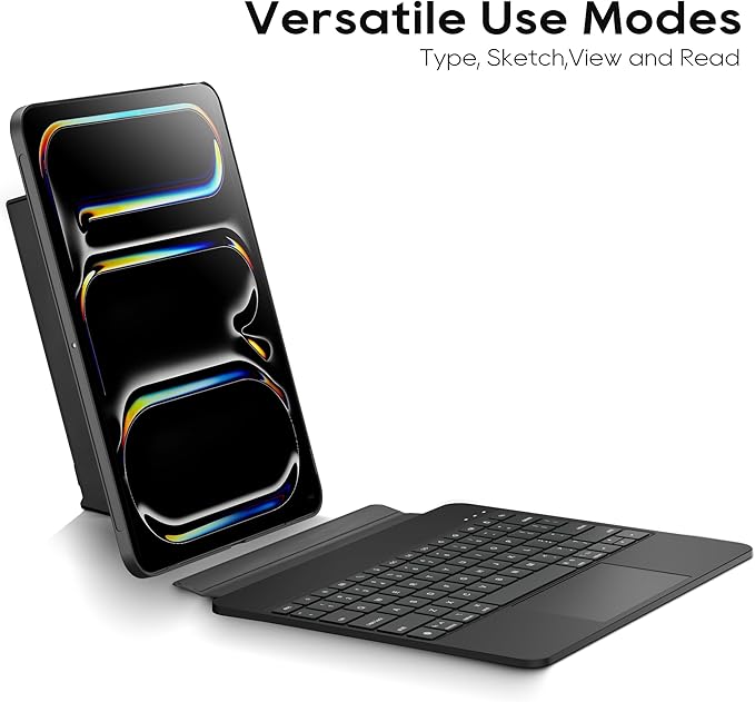 Detachable Keyboard Case for Apple iPad Pro 13 inch 2024: Wireless Backlit - Image 3
