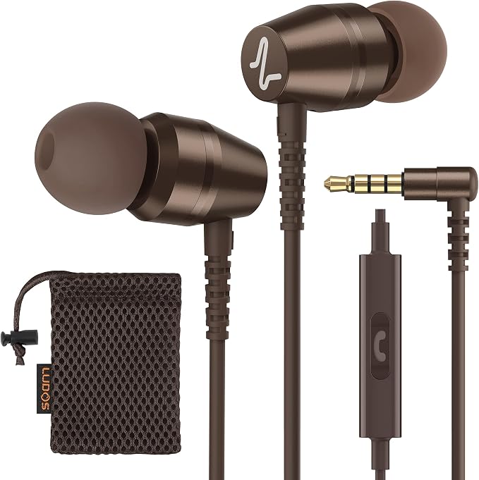 LUDOS OMNITONE Wired Earbuds in-Ear Headphones, 5 Year Warranty, Earphones by Ludos