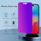 Compatible for iPhone 15 Pro Max Privacy Screen Protector Tempered Glass 6.7 - Image 3