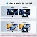 USB C Hub HDMI Adapter for MacBook Pro/Air, 8 in 1 USB C Video Hub - Image 5