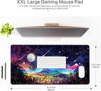 Lokigo Desk Pad Moon Meteor, Big Mouse Pad Mountains Boys Girls Extended Large - Image 2