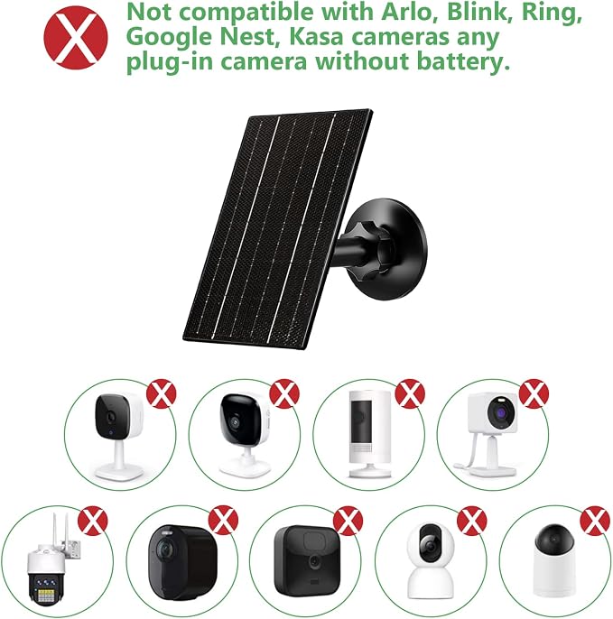 Zivif 4W Solar Panel for Security Camera, Solar Panel Charger - Image 4