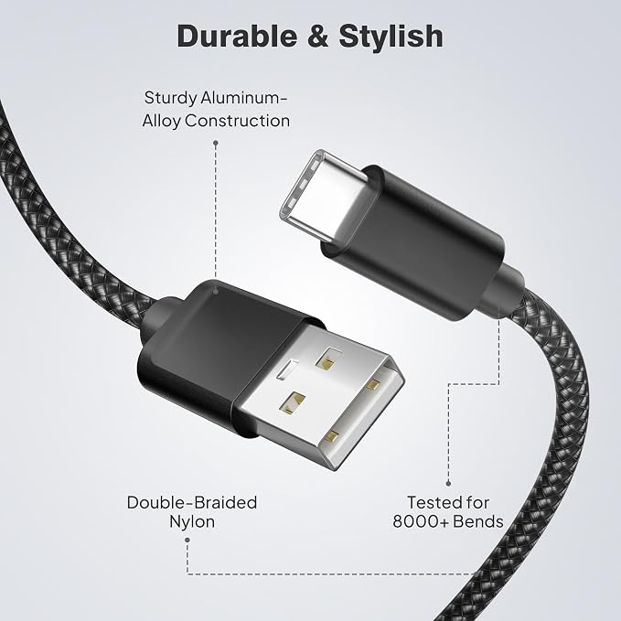 Elebase for Airpods 4 USB C Charger Cable 3 Pack 1.5/3.3/6.6FT, Type C Charging - Image 4