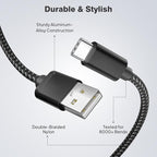 Elebase for Airpods 4 USB C Charger Cable 3 Pack 1.5/3.3/6.6FT, Type C Charging - Image 4