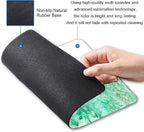 Green Forest Mouse Pad, Watercolor Trees Mouse Pad, Gaming Mouse Mat Square - Image 2