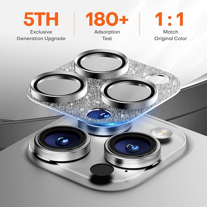 Camera Lens Protector for iPhone 16 Pro Max/16 Pro/15 Pro Max/15 Pro/14 Pro - Image 3