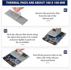 Frienda 6 Pcs Thermal Pad 100 x 100 mm, 0.5 mm, 1 mm, 1.5 mm, 2 mm, 2.5 mm - Image 4