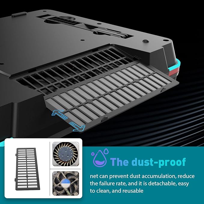 IETS GT500 Powerful Turbo-Fan RGB Laptop Cooling Pad - Image 6