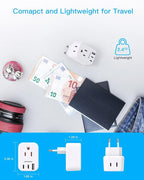 European Travel Plug Adapter for International, HANYCONY Italy Spain Power - Image 4