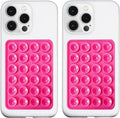 2 Pack Silicone Suction Phone Case Mount, Silicon Adhesive Phone Grip by LvShuLiangPin