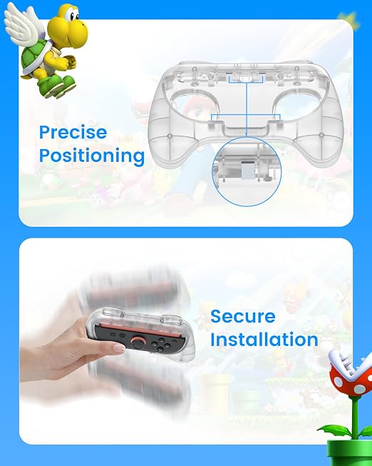 TRANSNOVO Hand Grips for Switch 2，Wear-Resistant Switch Accessories Controller - Image 6