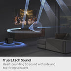 Samsung HW-Q800F Q-Series 5.1.2ch Soundbar w/Wireless Subwoofer, Dolby Atmos - Image 6