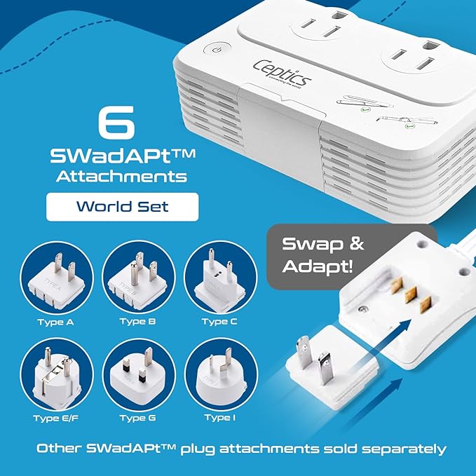 Ceptics Travel Voltage Converter -200W Convert 220V to 110V - Image 6