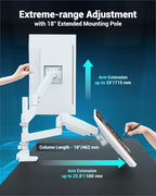 Dual Monitor Arm for 13-49 Inch Ultrawide Screens, Heavy Duty Monitor Mount for - Image 3