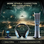 2.4GHz Wireless Gaming Headset for PS5, PS4 Fortnite & Call of Duty/FPS Gamers - Image 2
