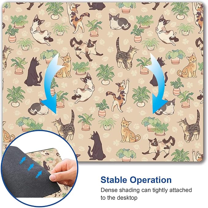 Hokafenle Cute Cats Pattern Mouse Mat - Image 6