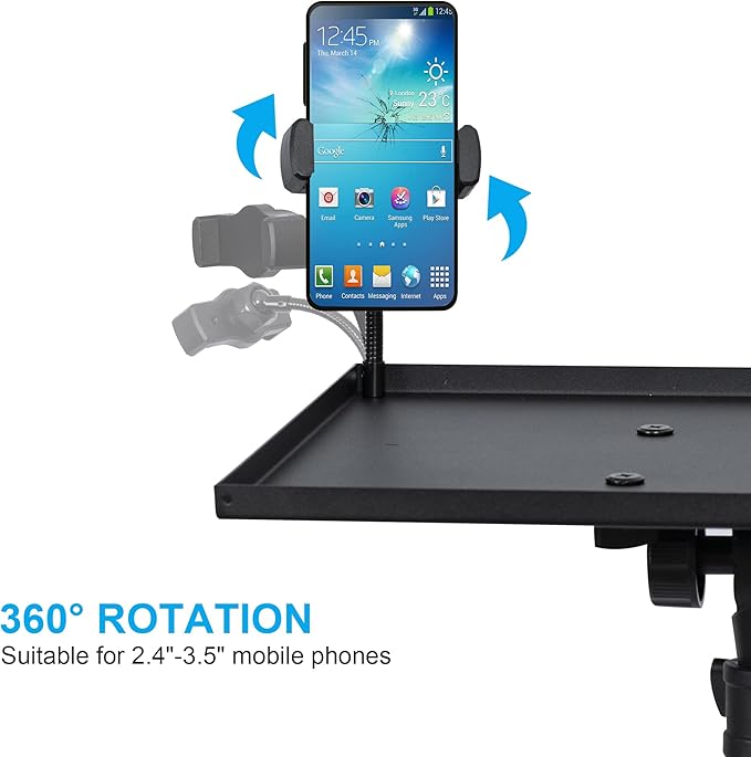Projector Stand Tripod, Laptop Tripod Stand Adjustable Height from 23.5 to 63.5 - Image 6