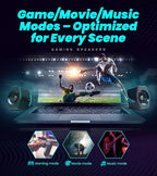 Edifier Hecate RGB Gaming Speakers, 32W Peak Power, Game/Movie/Music Modes - Image 5