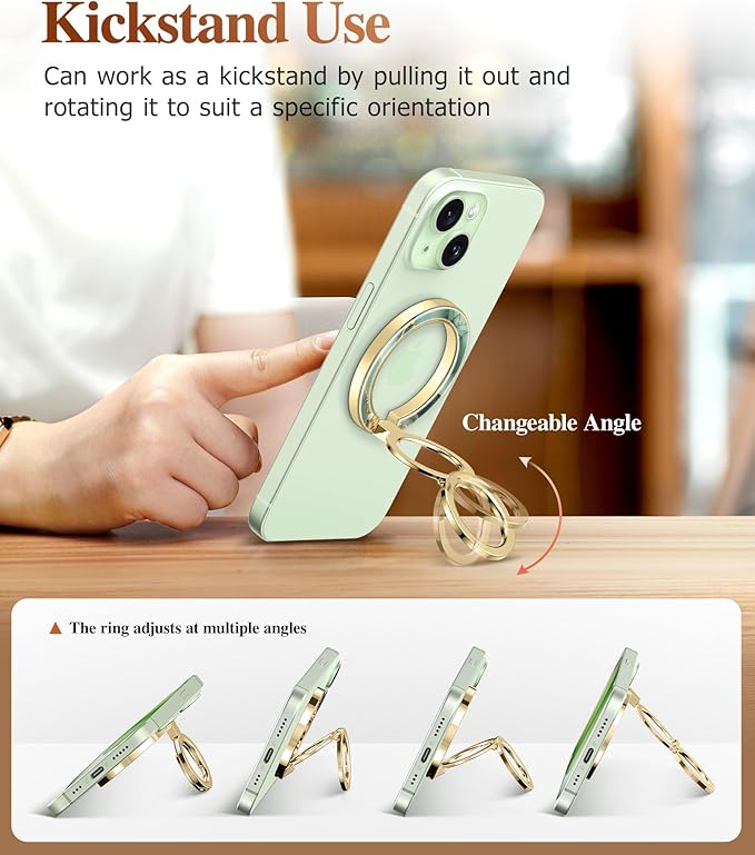 GVIEWIN Magnetic Phone Ring Holder, Compatible - Image 4