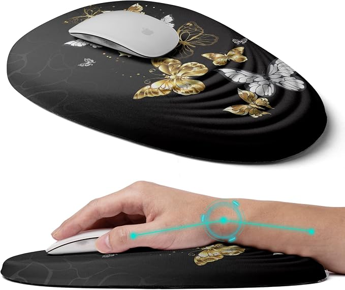 Ergonomic Memory Foam Mouse Pad by LSLXDCLJ