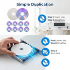 Milisten 10pcs Blank CD-RW Discs: Rewritable Compact Discs - Image 4