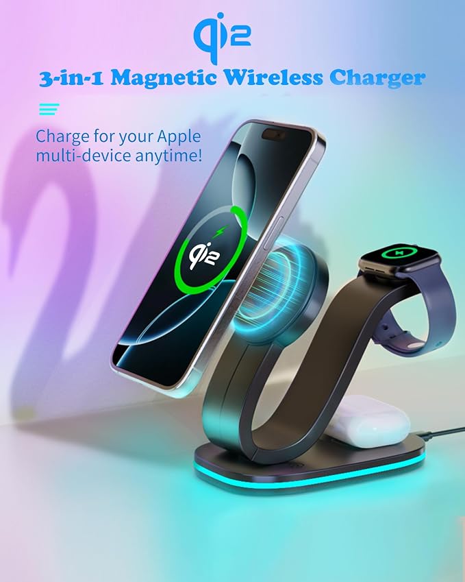 3 in 1 Wireless Charging Station - Image 4