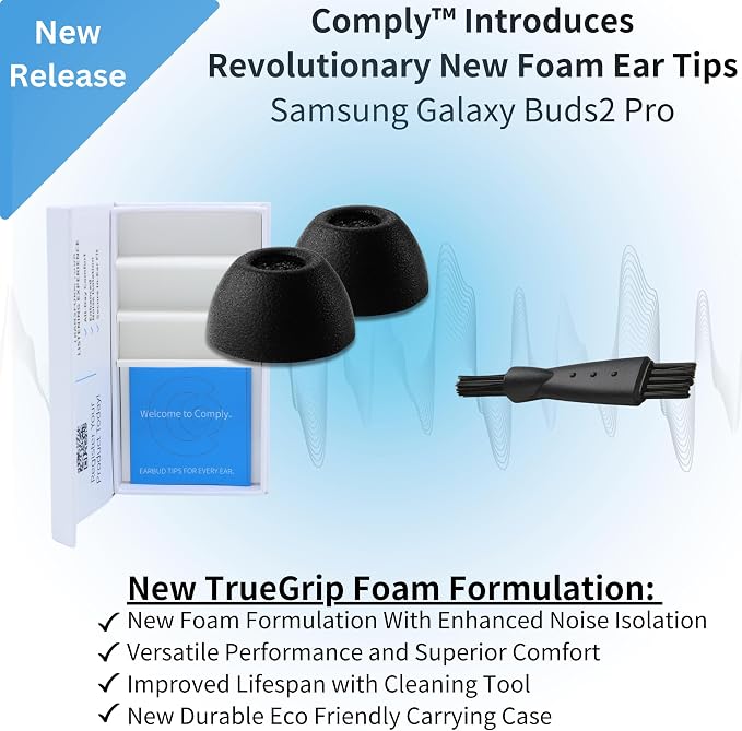 Comply TrueGrip | Premium Memory Foam Replacement Earbud Tips - Image 2