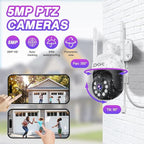 5MP PTZ Security System:CKK 4 PCS Wireless Cameras - Image 2