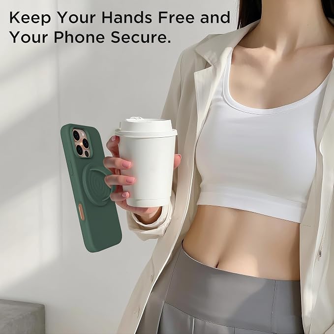 Magnetic Phone Ring Grip Holder, Silicone Finger Loop Grip, Compatible - Image 8