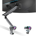 ARES WING RGB Single Monitor Arm Desk Mount by ARESWING
