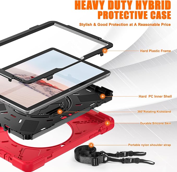 ZenRich Rugged Case for Surface Go 4/Surface Go 3/ Surface Go 2, Surface Go - Image 7