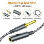 MCSPER Headphone Extension Cable, 3.5mm Extension AudioMale to Female Aux - Image 2