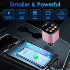 Retractable Car Charger, 5 in 1 Fast Car Phone Charger 90W, Handsfree Call - Image 4