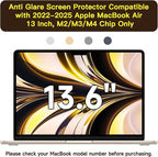 2 Pack Compatible with MacBook Air 13.6 inch Screen Protector, Matte Anti Glare - Image 7