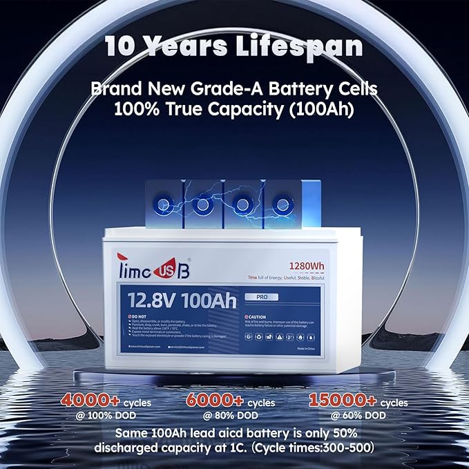 12V 100Ah Pro LiFePO4 Battery, Grade A Battery Cells, 3 Pack Group 31 Deep - Image 8