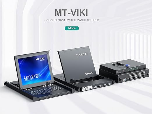 MT-VIKI Rack KVM Switch w/17'' LCD Monitor, 16 Port VGA KVM Switch - Image 8